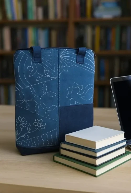Indigo Art Handcrafted Denim Tote