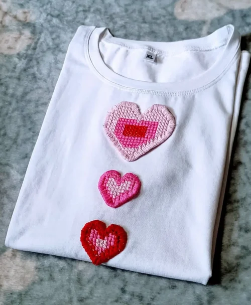 Sweetheart Crochet Embellished T-Shirt